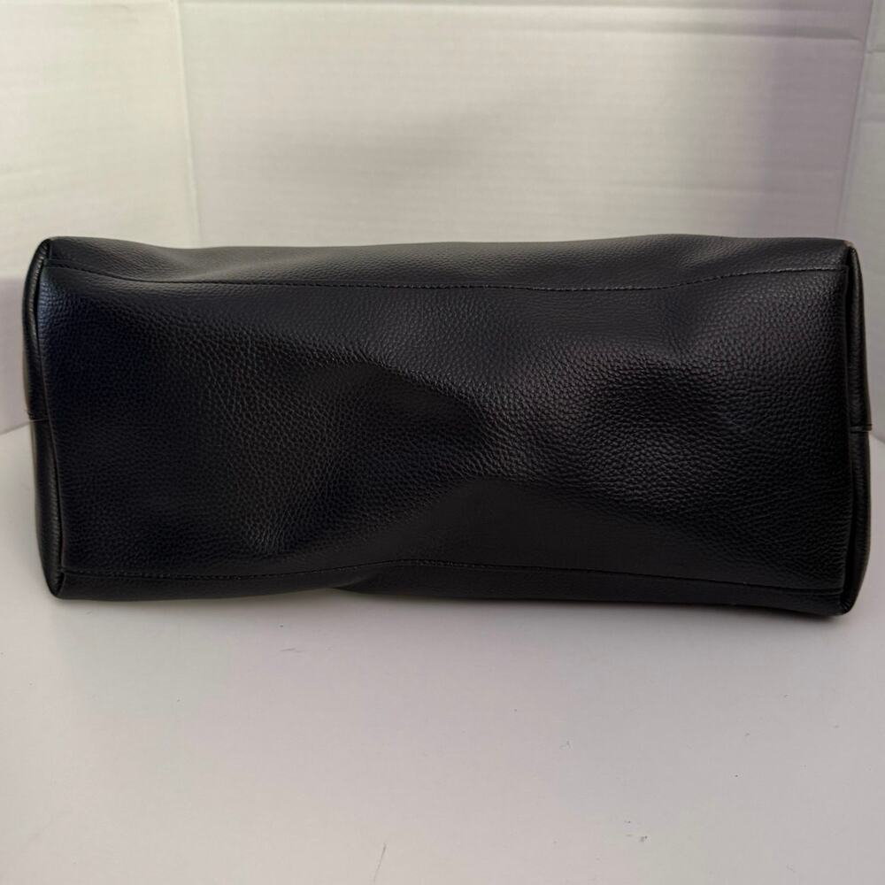 Coach Town tote bag pebbled leather extra large purse black - Picture 9 of 15